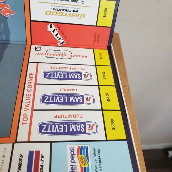 Hometown Monopoly Tucson Arizona Board Game 1983 New Open Box - Picture 6 of 15